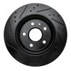 E-Line Drilled & Slotted Black Brake Rotor, Fits Select GM, Position: Rear Right - image 4