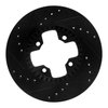 E-Line Drilled & Slotted Black Brake Rotor, 1979-1983 Infiniti/Nissan, Position: Front Right - image 2
