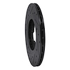 E-Line Drilled & Slotted Black Brake Rotor, 1981-1988 Infiniti/Nissan, Position: Front Right - image 1