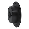 E-Line Drilled & Slotted Black Brake Rotor, 1979-1981 Infiniti/Nissan, Position: Rear Right - image 1