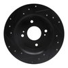 E-Line Drilled & Slotted Black Brake Rotor, 1979-1981 Infiniti/Nissan, Position: Rear Right - image 2