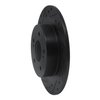 E-Line Drilled & Slotted Black Brake Rotor, 1984-1988 Infiniti/Nissan, Position: Rear Left - image 4