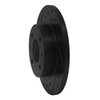 E-Line Drilled & Slotted Black Brake Rotor, 1986-2006 Infiniti/Nissan, Position: Front Left - image 2