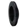E-Line Drilled & Slotted Black Brake Rotor, 1985-1989 Infiniti/Nissan, Position: Front Left - image 2