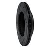 E-Line Drilled & Slotted Black Brake Rotor, 1985-1989 Infiniti/Nissan, Position: Front Right - image 2