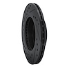 E-Line Drilled & Slotted Black Brake Rotor, 1986-2017 Infiniti/Nissan, Position: Front Right