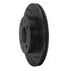E-Line Drilled & Slotted Black Brake Rotor, 1986-2017 Infiniti/Nissan, Position: Front Right - image 3