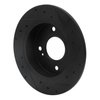 E-Line Drilled & Slotted Black Brake Rotor, 1989-1998 Infiniti/Nissan, Position: Rear Left - image 3
