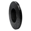 E-Line Drilled & Slotted Black Brake Rotor, 1989-1999 Infiniti/Nissan, Position: Front Right - image 2