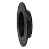 E-Line Drilled & Slotted Black Brake Rotor, 1989-1993 Infiniti/Nissan, Position: Rear Left - image 1