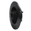 E-Line Drilled & Slotted Black Brake Rotor, 1988-1988 Infiniti/Nissan, Position: Rear Left - image 3