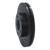 E-Line Drilled & Slotted Black Brake Rotor, 1989-1996 Infiniti/Nissan, Position: Front Right - image 3