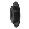 E-Line Drilled & Slotted Black Brake Rotor, 1990-2006 Infiniti/Nissan, Position: Rear Right
