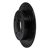 E-Line Drilled & Slotted Black Brake Rotor, 1991-2006 Infiniti/Nissan, Position: Rear Right - image 1