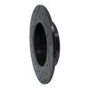 E-Line Drilled & Slotted Black Brake Rotor, 1994-2004 Infiniti/Nissan, Position: Rear Right - image 3
