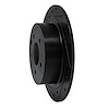 E-Line Drilled & Slotted Black Brake Rotor, Fits Select Fits Multiple Makes/Models, Position: Rear Left - image 1