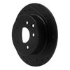 E-Line Drilled & Slotted Black Brake Rotor, Fits Select Fits Multiple Makes/Models, Position: Rear Right - image 4