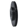 E-Line Drilled & Slotted Black Brake Rotor, 2007-2015 Infiniti/Nissan, Position: Front Right - image 2