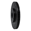 E-Line Drilled & Slotted Black Brake Rotor, 2007-2017 Fits Multiple Makes/Models, Position: Front Left - image 1