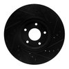 E-Line Drilled & Slotted Black Brake Rotor, 2007-2017 Fits Multiple Makes/Models, Position: Front Left - image 4