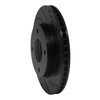 E-Line Drilled & Slotted Black Brake Rotor, 2007-2017 Infiniti/Nissan, Position: Front Right - image 2