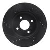 E-Line Drilled & Slotted Black Brake Rotor, 2011-2019 Infiniti/Nissan, Position: Front Right - image 4