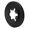 E-Line Drilled & Slotted Black Brake Rotor, 1982-1985 Infiniti/Nissan, Position: Front Left - image 1
