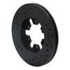 E-Line Drilled & Slotted Black Brake Rotor, 1982-1985 Infiniti/Nissan, Position: Front Left - image 2