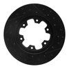 E-Line Drilled & Slotted Black Brake Rotor, 1983-1985 Infiniti/Nissan, Position: Front Left - image 3