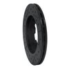 E-Line Drilled & Slotted Black Brake Rotor, 1983-1985 Infiniti/Nissan, Position: Front Right - image 2