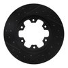 E-Line Drilled & Slotted Black Brake Rotor, 1983-1985 Infiniti/Nissan, Position: Front Right - image 3