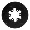 E-Line Drilled & Slotted Black Brake Rotor, 1985-2012 Infiniti/Nissan, Position: Front Left - image 2