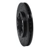 E-Line Drilled & Slotted Black Brake Rotor, 1985-2012 Infiniti/Nissan, Position: Front Left - image 3