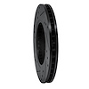 E-Line Drilled & Slotted Black Brake Rotor, 1985-2012 Infiniti/Nissan, Position: Front Right - image 1