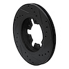 E-Line Drilled & Slotted Black Brake Rotor, 1985-1997 Infiniti/Nissan, Position: Front Left - image 1