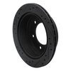 E-Line Drilled & Slotted Black Brake Rotor, 1988-1995 Infiniti/Nissan, Position: Rear Left - image 2