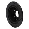 E-Line Drilled & Slotted Black Brake Rotor, Fits Select Fits Multiple Makes/Models, Position: Rear Left - image 2