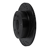 E-Line Drilled & Slotted Black Brake Rotor, Fits Select Fits Multiple Makes/Models, Position: Rear Right - image 1