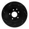 E-Line Drilled & Slotted Black Brake Rotor, Fits Select Fits Multiple Makes/Models, Position: Rear Right - image 4