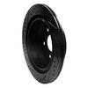E-Line Drilled & Slotted Black Brake Rotor, Fits Select Infiniti/Nissan, Position: Rear Right - image 2