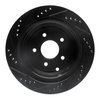 E-Line Drilled & Slotted Black Brake Rotor, Fits Select Infiniti/Nissan, Position: Rear Right - image 3