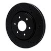 E-Line Drilled & Slotted Black Brake Rotor, Fits Select Fits Multiple Makes/Models, Position: Front Right - image 2