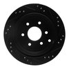 E-Line Drilled & Slotted Black Brake Rotor, Fits Select Fits Multiple Makes/Models, Position: Rear Left - image 3