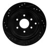 E-Line Drilled & Slotted Black Brake Rotor, Fits Select Fits Multiple Makes/Models, Position: Rear Right - image 3