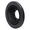 E-Line Drilled & Slotted Black Brake Rotor, 2012-2021 Infiniti/Nissan, Position: Rear Left - image 3
