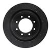 E-Line Drilled & Slotted Black Brake Rotor, 2012-2021 Infiniti/Nissan, Position: Rear Left - image 4