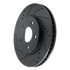 E-Line Drilled & Slotted Black Brake Rotor, Fits Select Fits Multiple Makes/Models, Position: Front Left - image 2