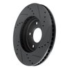 E-Line Drilled & Slotted Black Brake Rotor, Fits Select Fits Multiple Makes/Models, Position: Front Left - image 4
