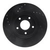 E-Line Drilled & Slotted Black Brake Rotor, Fits Select Fits Multiple Makes/Models, Position: Front Right - image 3