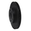 E-Line Drilled & Slotted Black Brake Rotor, 1990-1997 Infiniti/Nissan, Position: Front Right - image 2